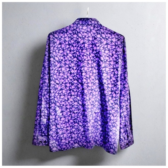 Versace Collection Geometric Cotton Shirt | 17” / 43 | Italian Statement - Picture 6 of 15